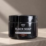 Scent World Black Peeling Soap & Exfoliating Mitt – 250g - Image 2