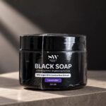 Scent World Black Peeling Soap & Exfoliating Mitt – 250g - Image 3